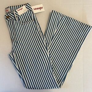 Wrangler Striped High Rise Fierce Flare